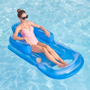 Inflatable Float Swimming Pool Bed Seat Chair Lounge Beach Floats