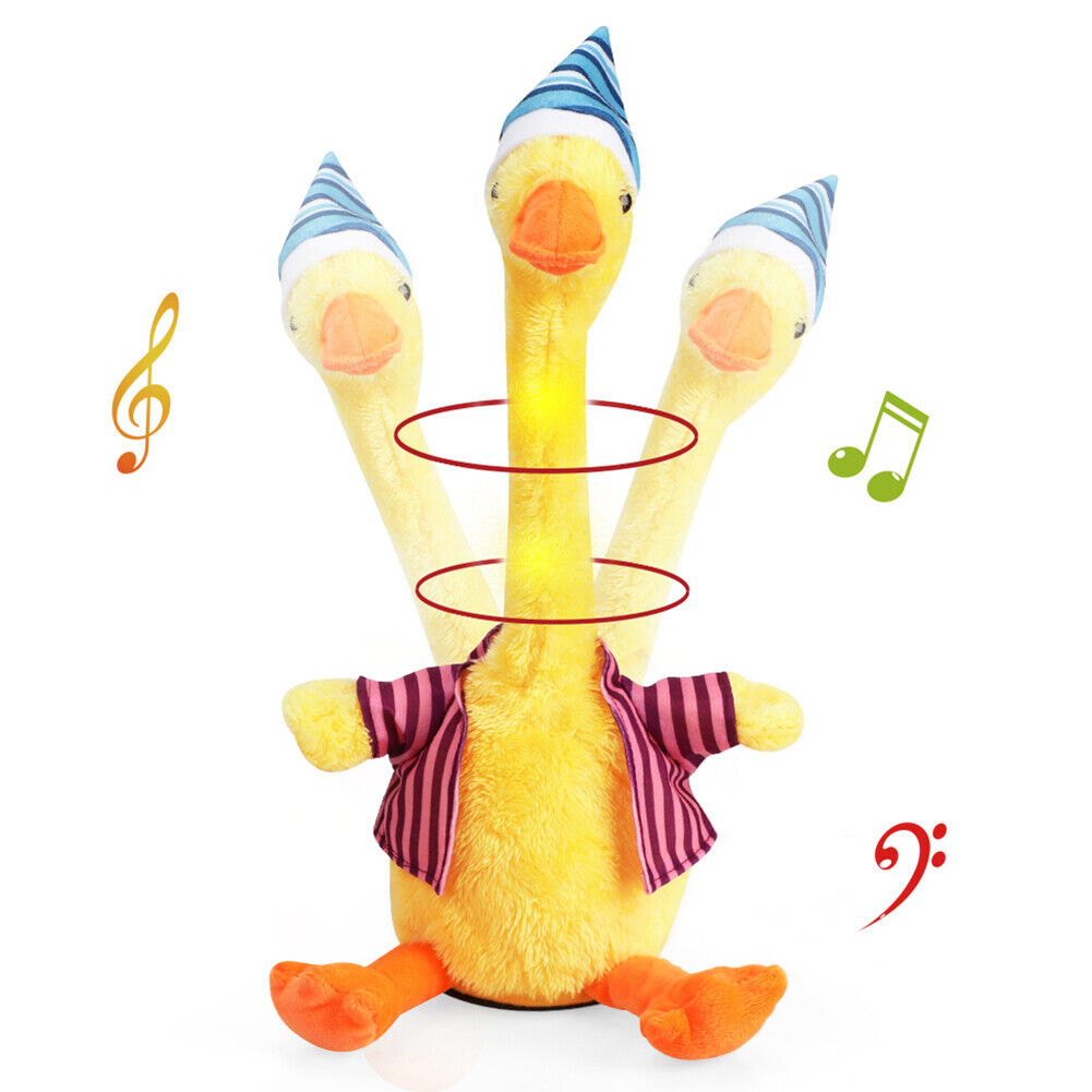 Talking Toy Dancing Duck Doll Speak Talk Sound Record Repeat Toys for Baby Kids