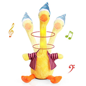 Talking Toy Dancing Duck Doll Speak Talk Sound Record Repeat Toys for Baby Kids