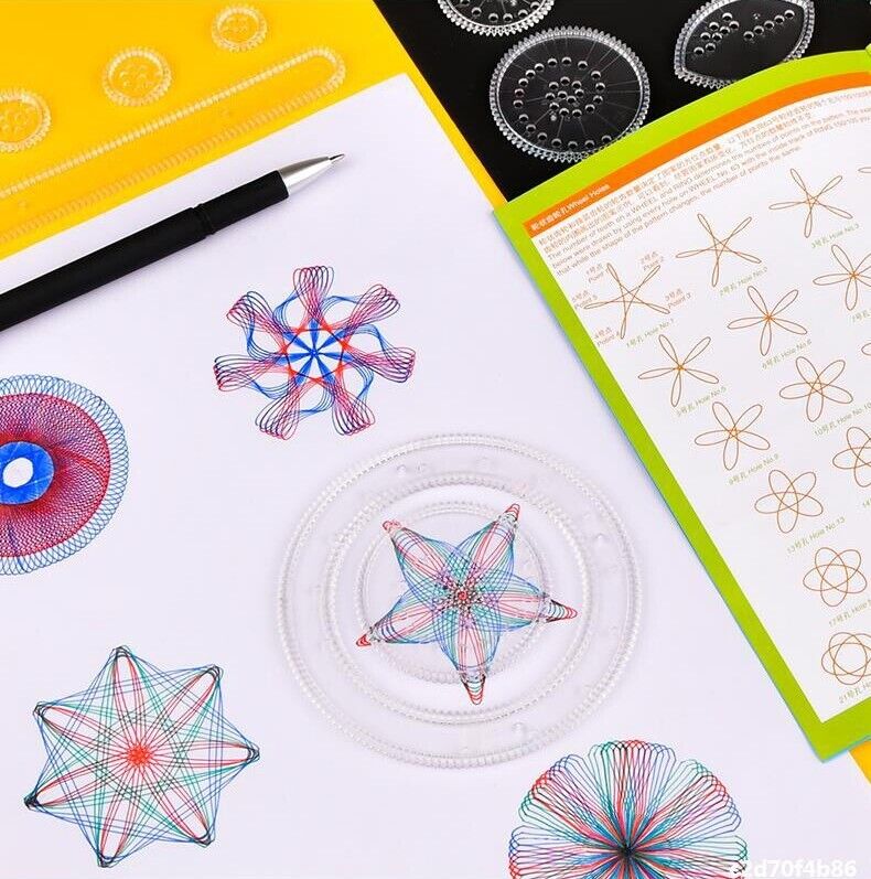 28Pcs Spirograph Design Set Drawing Kids Art Craft Brought interlocking elegant