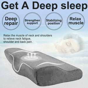 Health Care Memory Foam Neck Pillow Cushion Support Rebound Contour Pain Relief