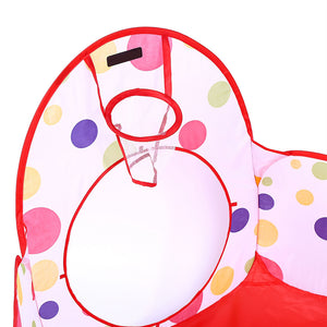 Kids Pop Up Play Tent Playhouse Baby Crawl Tunnel Ball Pit Indoor Outdoor Toys