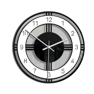 Acrylic Silent Wall Clock Round Retro Wall Clock Wall Hanging Clock Silent 30cm