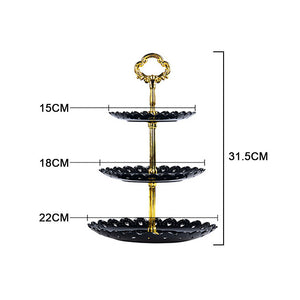 3 Tier Tool Wedding Food Fittings Cupcake Party Serving Fruit Cake Plate Stand