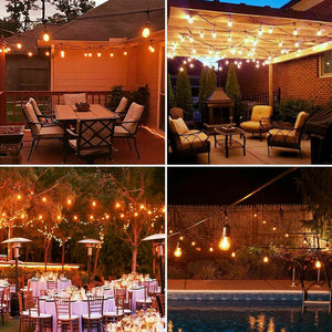 10M LED Festoon String Light Indoor Connectable Wedding Cafe Party Patio Lamp