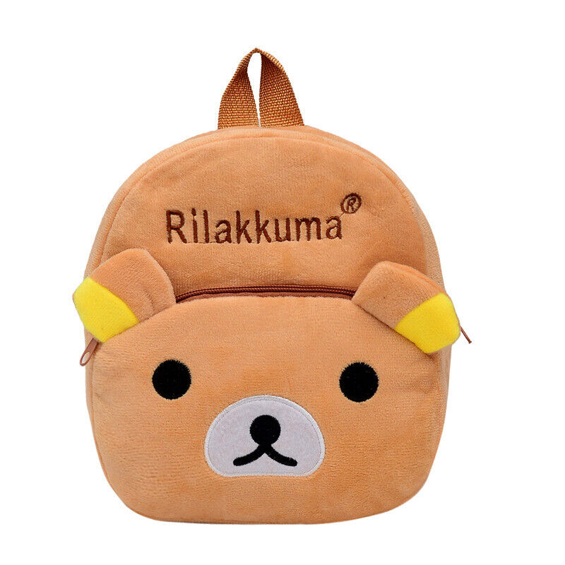 Toddler Kids Boys Girl Plush Cartoon Animal Backpack School Bag