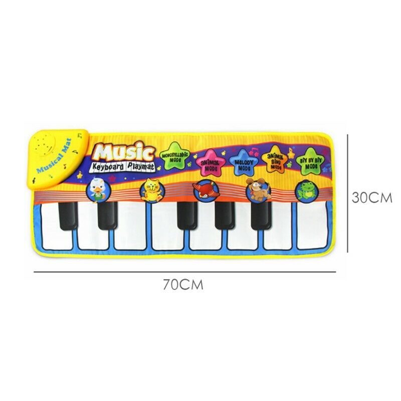 Kids Baby Piano Mat Soft Touch Play Learn Singing Keyboard Music Musical Carpet