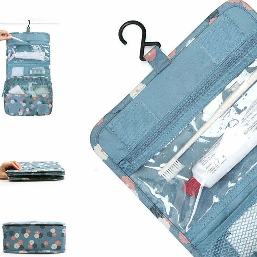 Travel Cosmetic Makeup Bag Storage Large Bag Hanging Toiletry Case  Organizer