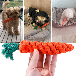 11PC Dog Braided Rope Toys Pet Puppy Chew Bite Toy Gift Tough Cotton Clean Teeth