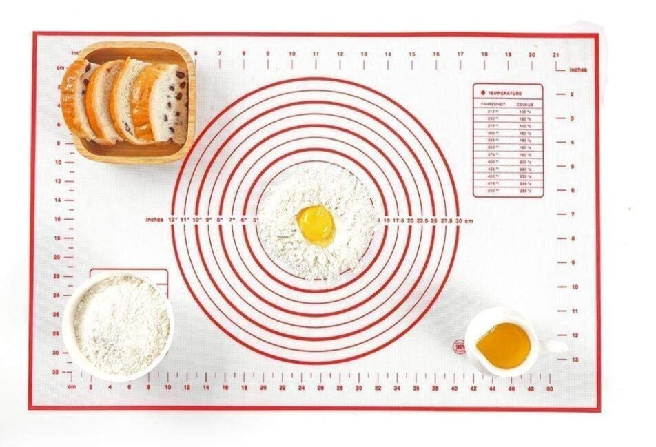 Non-Stick Silicone Baking Mat Rolling Cake Dough Scale Pastry Clay Fondant Sheet