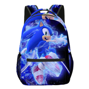 Sonic-The Hedgehog Backpack Kids Boys School Bag Students Bookbag Bag Rucksack