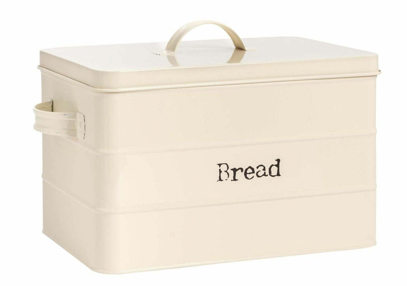 Bread Bin Storage Kitchen Loaf Roll Food Box Retro Home Container Cream