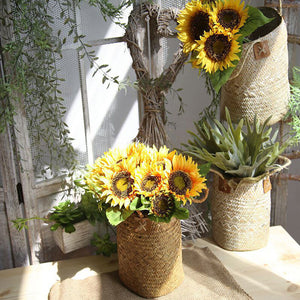 Hand-Woven Fruit Gardening Storage Basket Nordic Simple Wall Hanging Storage Box