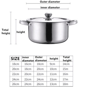 5pcs Stainless Steel Stock Pot with Lid Cooking Kitchen Cookware Stockpot Set