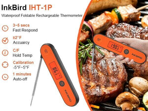 BBQ Meat Thermometer Instant Read Cooking Food Fast Smoker Jam Smoker