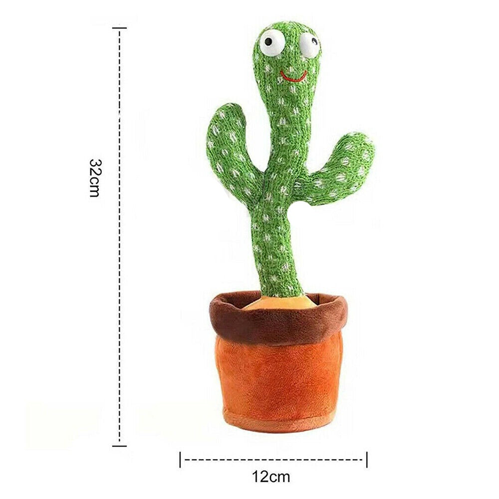Dancing Cactus Plush Toy Electronic Shake with Songs Recording Funny Toys Gifts