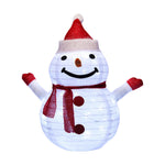 Santa Night Light Timable Glowing Snowman Light Foldable for Home Xmas Ornaments