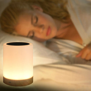 7 Color RGB Touch Night Light LED Lamp Mood Dimmable Bedside USB Rechargeable