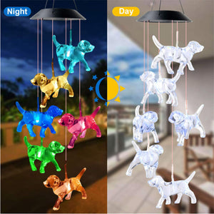 Garden Hanging Outdoor Wind Chimes Colour Changing Decor Solar Powered LED Light