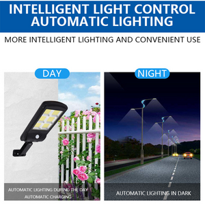 120 LED Solar Street Light Lamp Motion Sensor Lights Remote Garden Yard Flood
