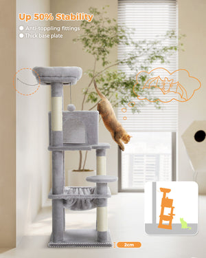 Road Cat Tree Tower Scratching Post Scratcher Cat Condo House Bed Furniture
