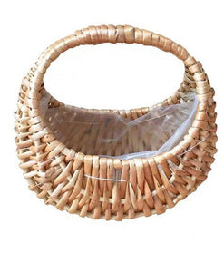 Rattan Woven Basket Flower Basket Gift Packing Basket For Party Wedding Decor