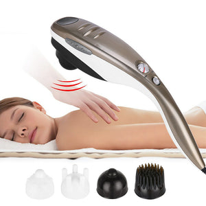 Electric Handheld Massager Full Body Back Shoulder Neck Pain Relief Deep Tissue