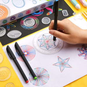 28Pcs Spirograph Design Set Drawing Kids Art Craft Brought interlocking elegant