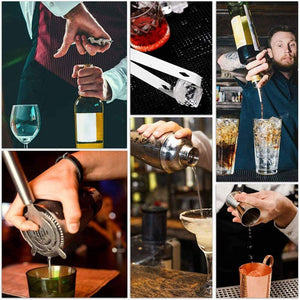 13Pcs Cocktail Shaker Set Mixer Martini Spirits Maker Bar Strainer Bartender Kit