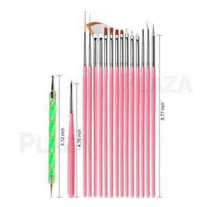 32pcs Nail Art Design Brushes Set Dotting Painting Drawing Polish Pen Tools Kit