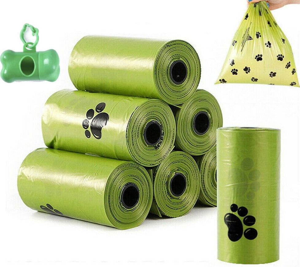 300 PCS Pet Dog Poo Poop Bags Puppy Waste Biodegradable Bag Disposable BulkOpen