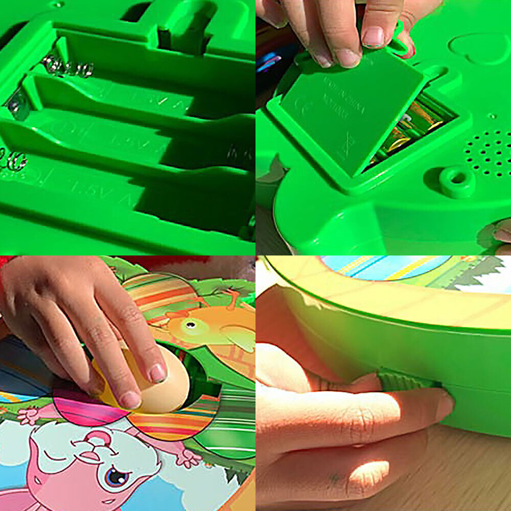 Mazing Egg Lathe with Markers for Kids, Bunny Egg Spinner