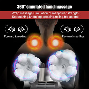 Electric Neck Massager Shiatsu Knead Care Cushion Back Shoulder Knead Massage