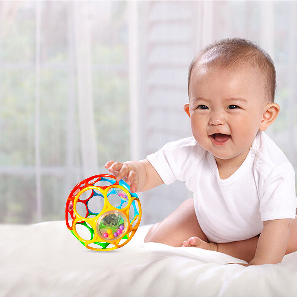 Baby Grasping Ball Oball Grabber Ball for Baby Sensory Toy (S 3 w/ Ball)