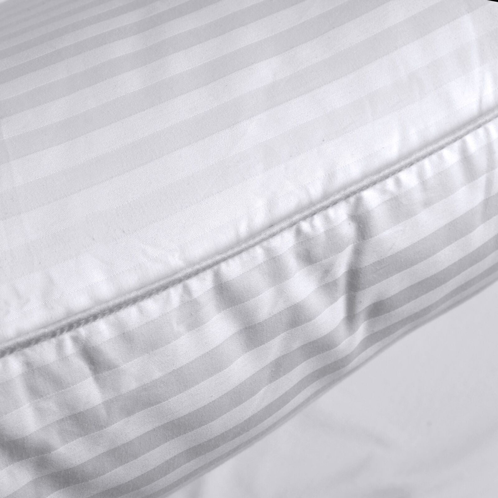 2x Hotel Cotton Cover Microfibre Pillow Alt to Memory Foam