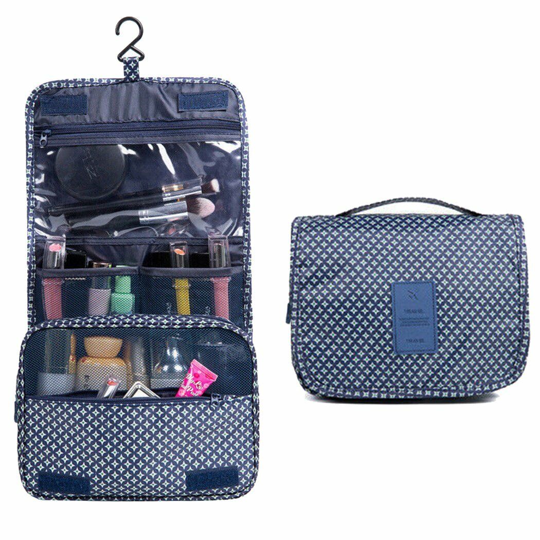 Travel Cosmetic Makeup Bag Storage Large Bag Hanging Toiletry Case  Organizer