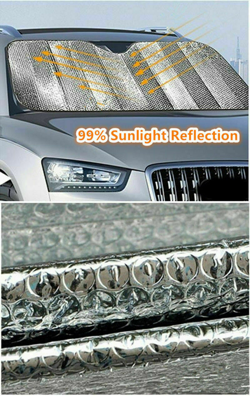 Large Car Windscreen Sun Shade Car Sunshade UV Heat Reflective Visor Windshield