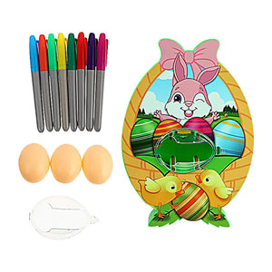 Mazing Egg Lathe with Markers for Kids, Bunny Egg Spinner