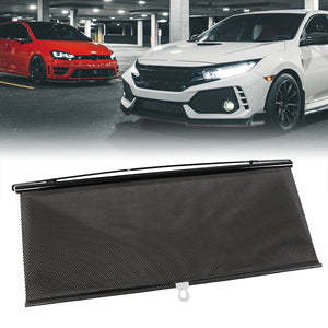 PVC Retractable Car Window Sun Shade Visor Windshield Roller Blind 125cm x 58cm