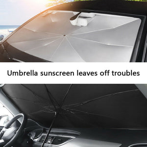 Foldable Car Windshield Sunshade Front Window Cover Visor Sun Shade Umbrella - L