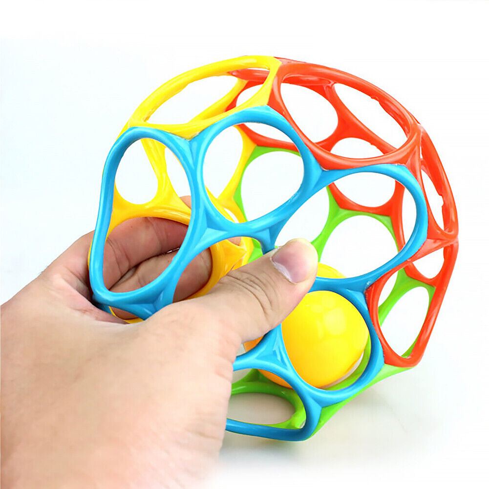 Baby Grasping Ball Oball Grabber Ball for Baby Sensory Toy (S 3 w/ Ball)