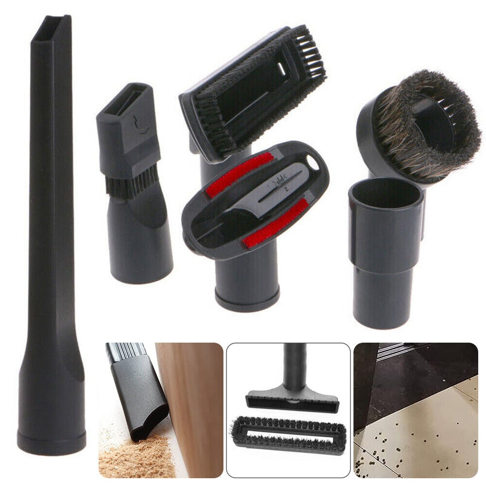 6 In 1 Vacuum Cleaner Brush Nozzle Home Dusting Crevice Stair Tool Kit 32mm 35mm