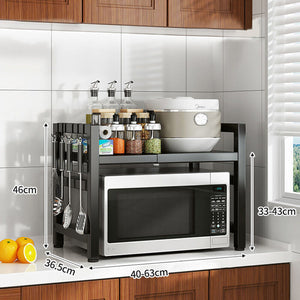Adjustable Metal Oven Microwave Shelf Kitchen Organiser Storage Rack Holder