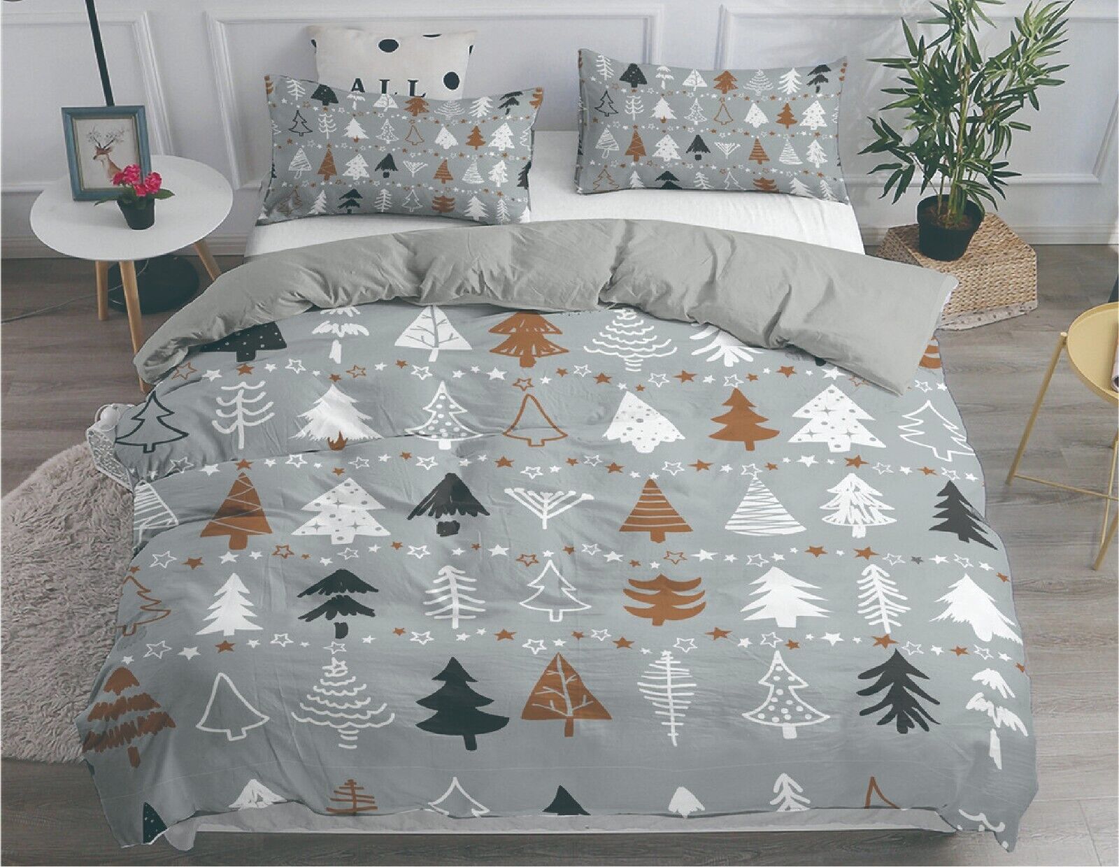 Christmas Ultra Soft Quilt Doona Cover Set King Xmas Gift