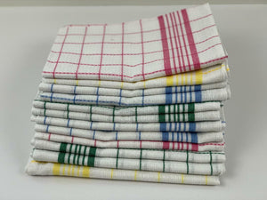 Kitchen Tea Towels Cotton Dish Cloths Bar Towels Multipurpose Cleaning  12pc